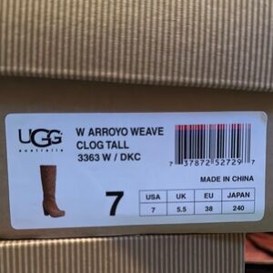 UGG Arroyo Weave Clog Tall Boots - Brown